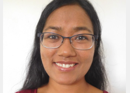 Revista APL Materials otorga premio Excelencia en Investigación 2018 a estudiante graduada Imagen de la estudiante Sita Dugu