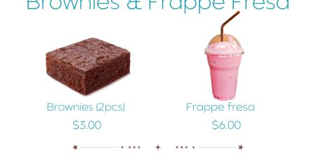 ¡Endulza tu martes con frappés y postres caseros! 🍓🍪🍫