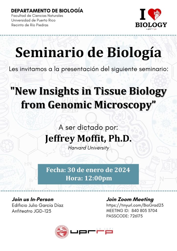 Topics in Modern Biology Weekly Seminar