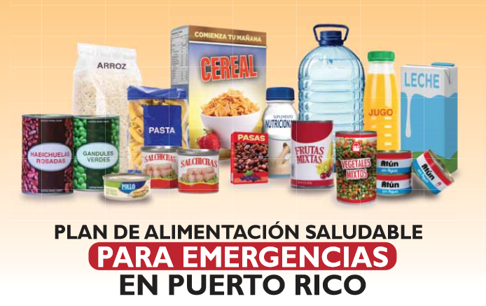 Imagen de la Portada del Plan de Alimentación Saludable para Emergencias en Puerto Rico