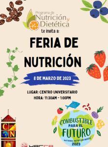 Imagen del Afiche de la Feria de Nutrición 2023
